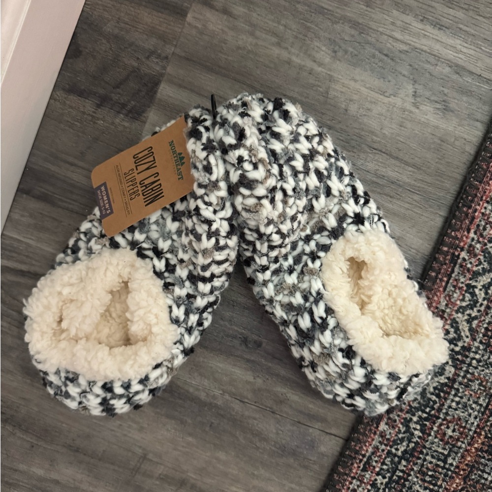 Cozy Cabin Knit Slippers